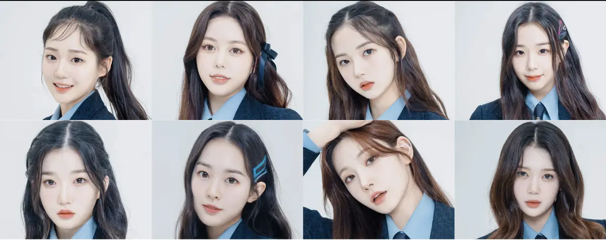 ACID EYES (tripleS) members are Kim Yooyeon, Kim Nakyoung, Yoon Seoyeon, Kim Chaeyeon, Gong Yubin, Lee Jiwoo, Jeong Hyerin, and Kim Soomin.