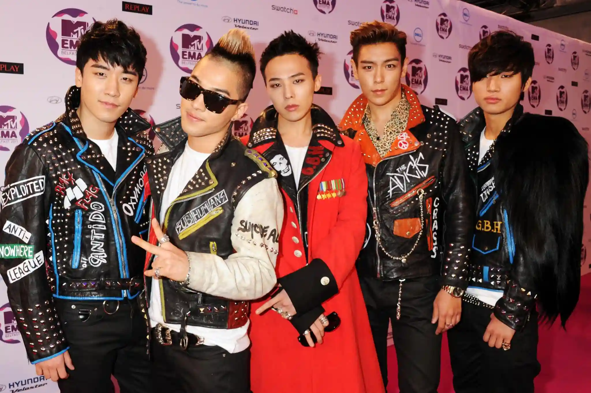 BigBang Members: Seungri, G-Dragon, Taeyang, T.O.P and Daesung