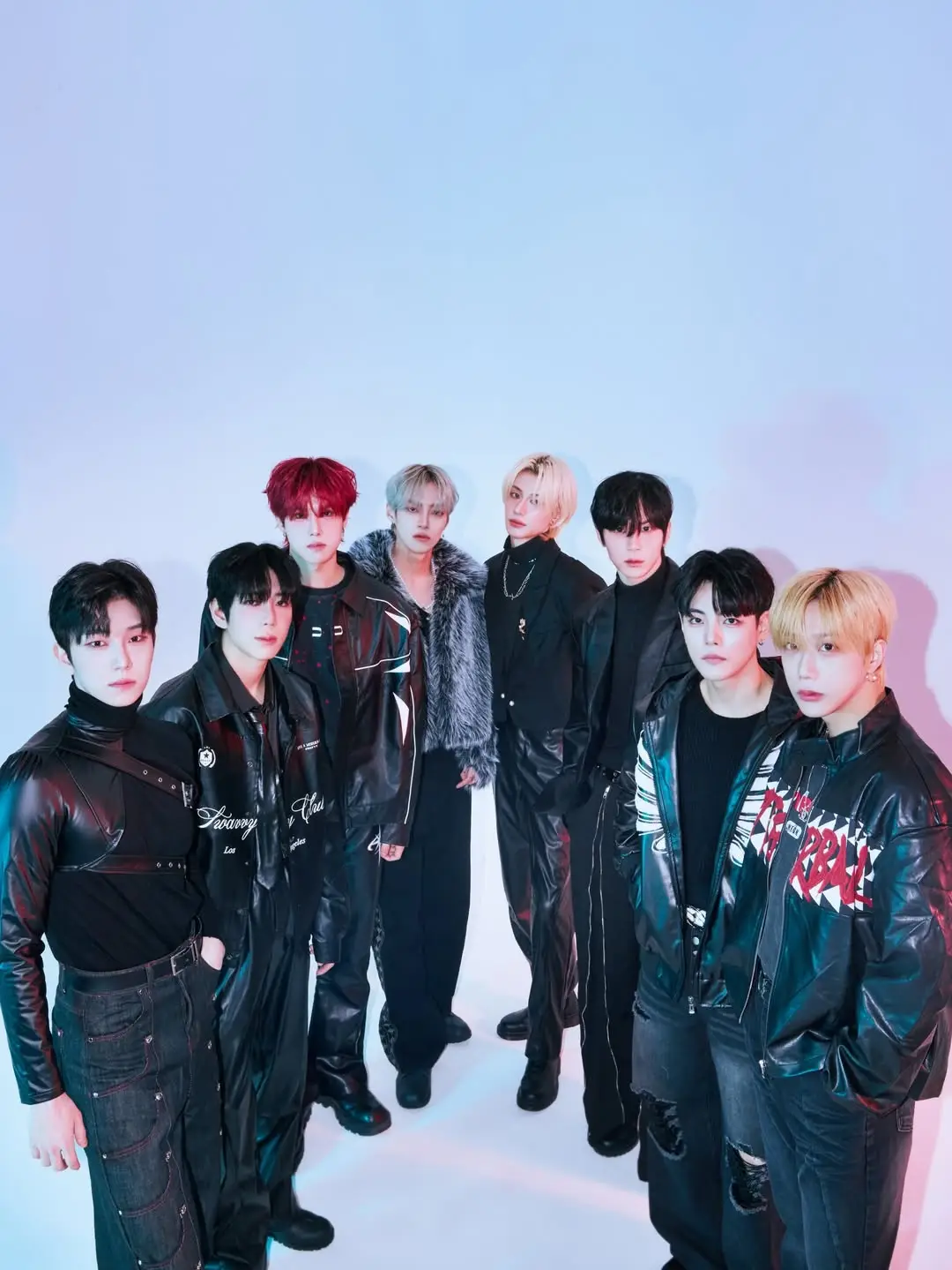 NXON members are Minjae, K, Dam, Ziki, Mingyu, Joha, K:Day, and Gyeom.